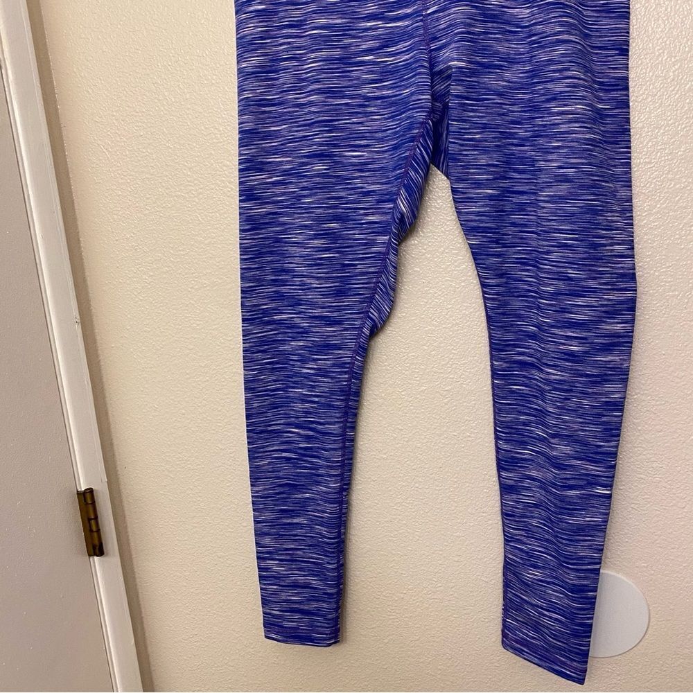 Zella Womens Stretch mid hi rise full length Leggings blue purple XL - Picture 3 of 10